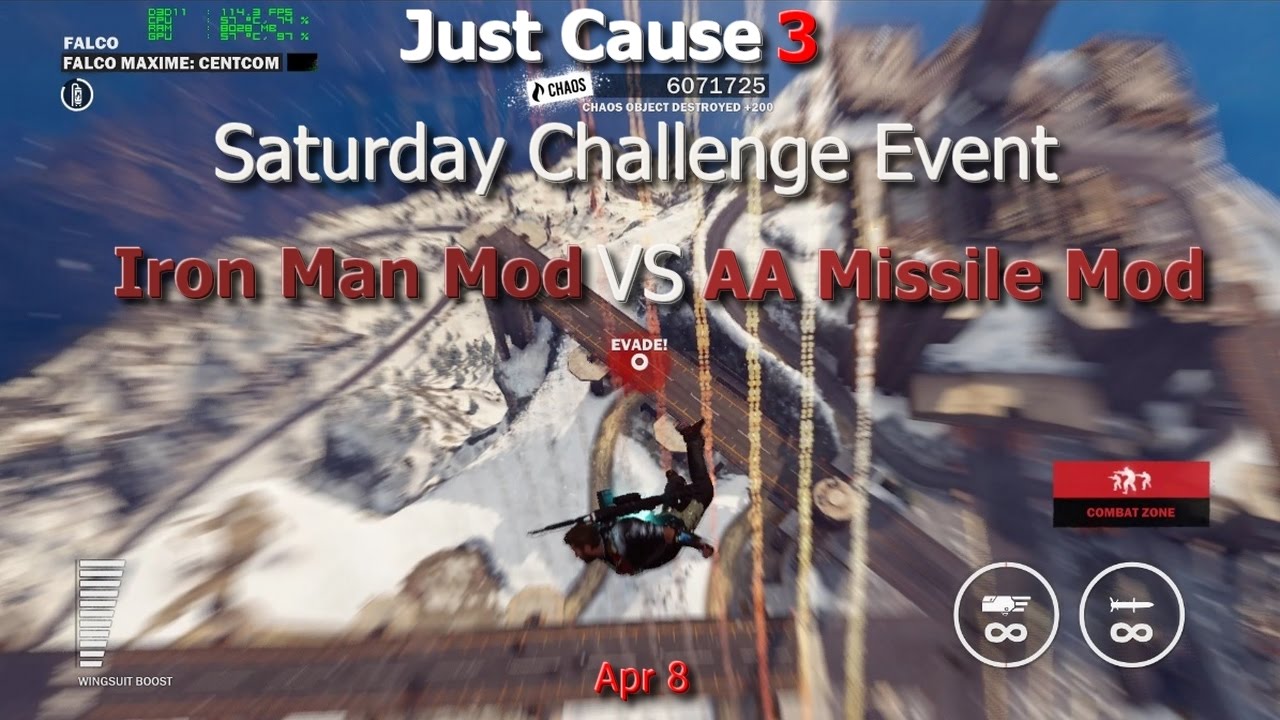 just cause 4 mods Just Cause 3 Iron Man Mod VS AA Missile Mod