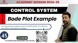 CS45: Bode Plots Numerical  |  Solved Examples of Bode Plots | Bode Plot function