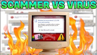 I DESTROYED this SCAMMERS PC with a VIRUS! [MEMZ]