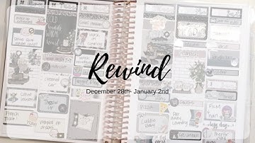 Rewind: December 28-January 2 {Piper Paper Co. & Print Pression B6 Planner}