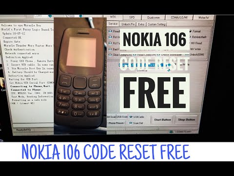 Nokia 106 Ta 1114 CodeFactory Reset Without Box 2020 Miracle Crack 2.82