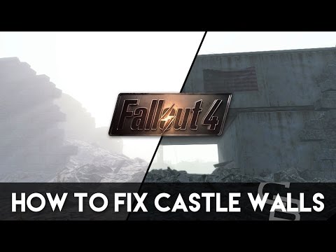 Fallout 4 - How To Fix The Castle's Walls! (Fallout 4 Base Building Tutorial)