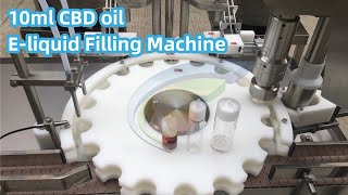 10ml CBD oil E-liquid Filling Machine丨VAPE Juice Filling Capping Machine