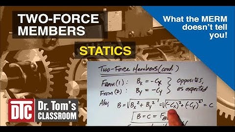 Two-force Members - Statics (What the MERM doesn