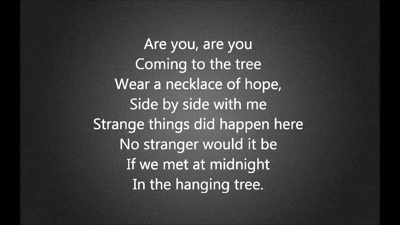 Jennifer Lawrence Hanging Tree (LYRICS) YouTube
