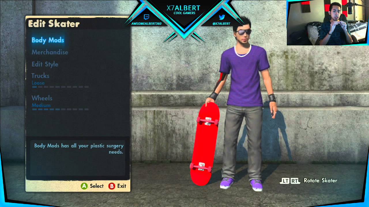 How Get a RED Skateboard - Skate 3 | X7 Albert -