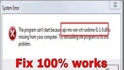 Fix api-ms-win-crt-runtime-l1-1-0.dll || Gaming | Audacity