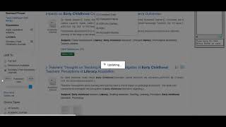 Searching Education Research Complete
