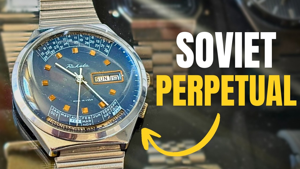 This Soviet Watch Has a Perpetual Calendar! - Raketa Blue Dial