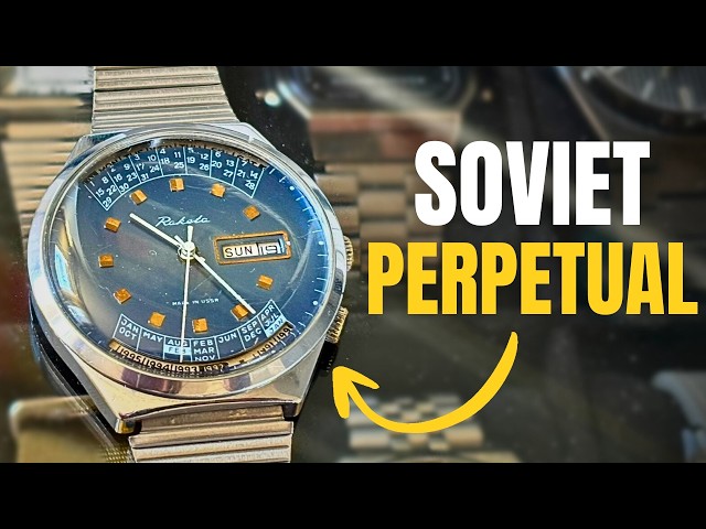 This Soviet Watch Has a Perpetual Calendar! - Raketa Blue Dial