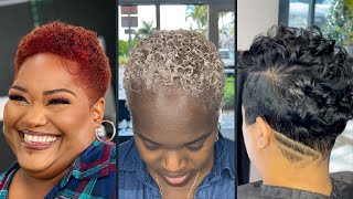 15 Breathtaking Hairstyles for Plus Size & Round Face Black Women Over 50 With Short Natural Hair