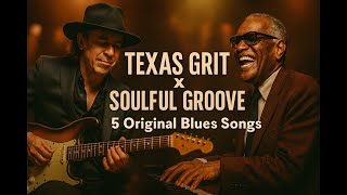 🔥Texas Blues Grit Meets Soulful Blues Groove #02 | 5 Blues Songs of Grit, Groove & Passion 🎷🎹🎸