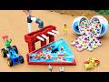 DIY Mini Tractor 🍬 Giant Candy Destroys Fish Tank And Rebuilds New Concrete Pond | DIY Machinery