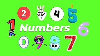 Animated Digits Full Pack GIF Green Screen (Free Download)
