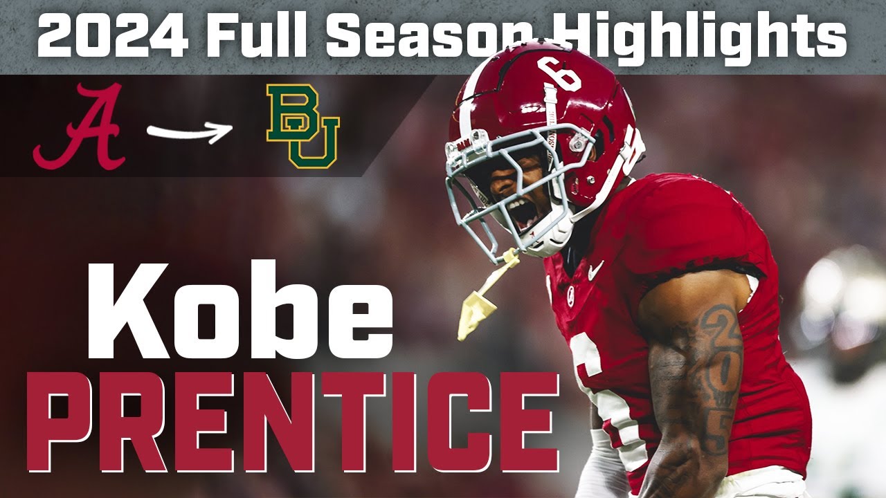 Kobe Prentice | 2024 Highlights | HD | Alabama WR 🐘