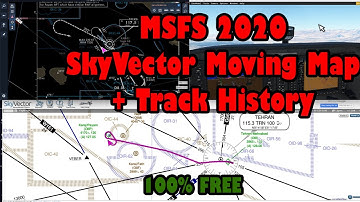 MSFS 2020 + SkyVector Moving Map + Track History Freeware
