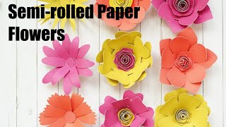 Semi Rolled 3D Flower