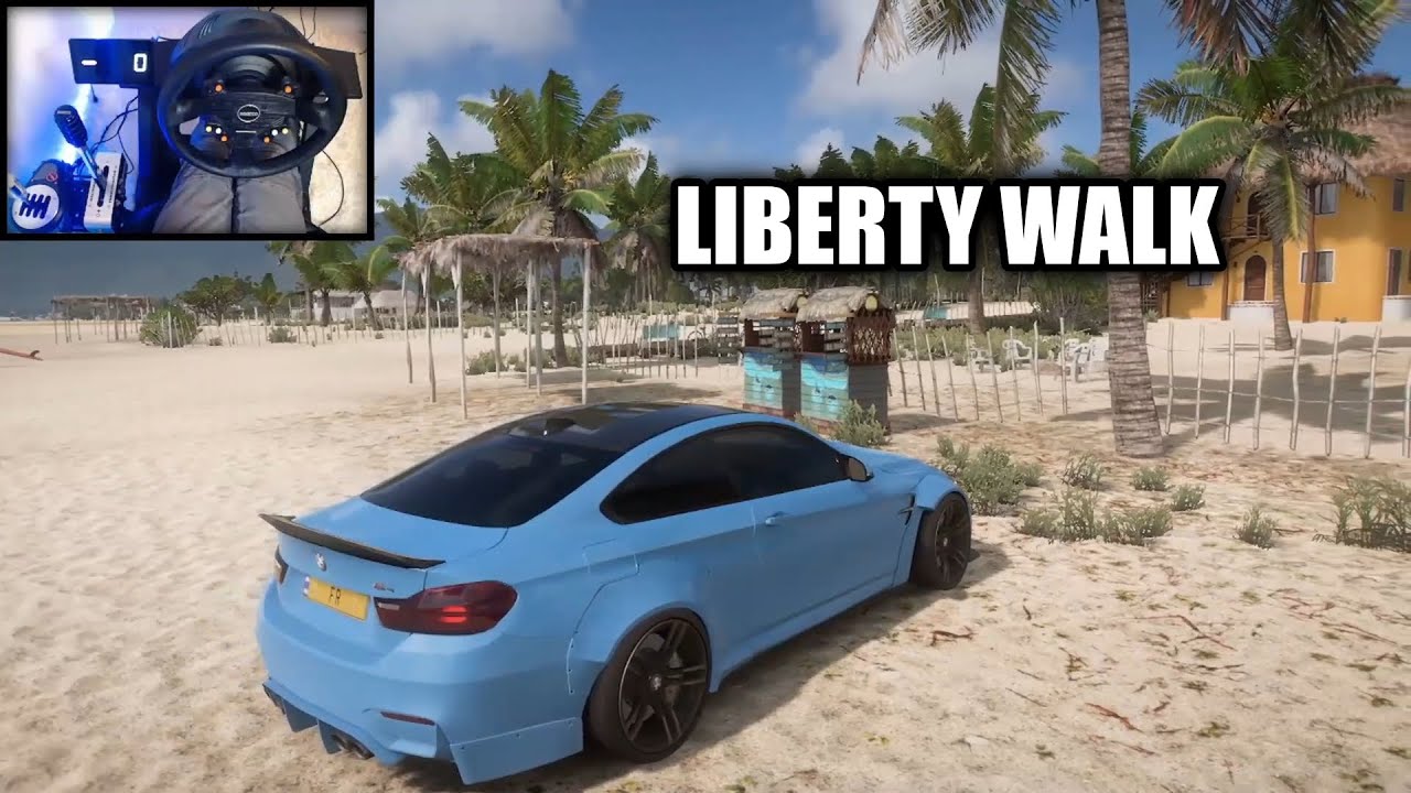 BMW M4 COUPE [LIBERTY WALK] BUILD - Forza Horizon 5  (Steering Wheel + Shifter) Gameplay.