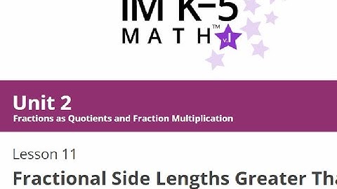IM Grade 5 Unit 2 Lesson 11