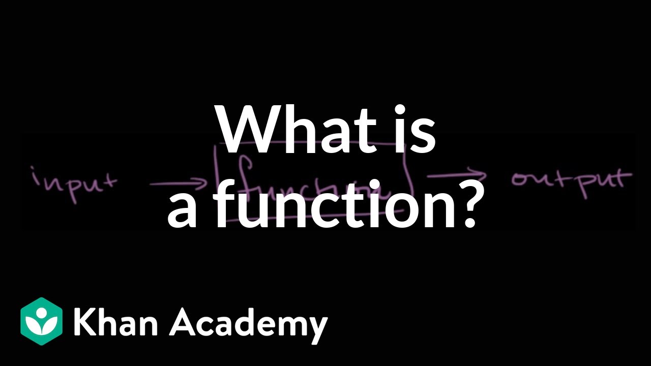 What Is A Function Video Functions Khan Academy