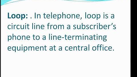 Wireless local loop (WLL)