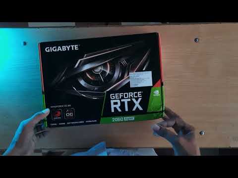 GIGABYTE GeForce RTX 2060 Super WINDFORCE OC GDDR6, 8G Graphics Card unboxing in hindi