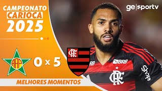 Thumbnail for PORTUGUESA 0 X 5 FLAMENGO | MELHORES MOMENTOS | 8ª RODADA CAMPEONATO CARIOCA 2025 | ge.globo
