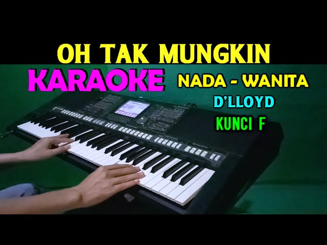 OH TAK MUNGKIN - D'lloyd | KARAOKE Nada Wanita HD class=