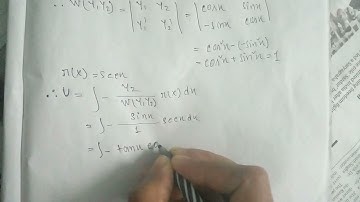 by using variation of parameters method to solve y"+y=secx