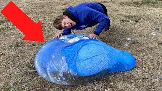 I Froze A Giant Water Balloon