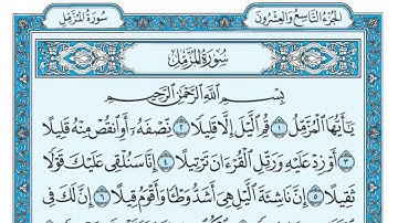 Surah Al-Muzzammil(سورة الزمل) Number 73 Juz’u 29 from the Holy Quran by Maher Almeaqly