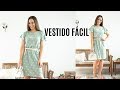 VESTIDO FÁCIL USANDO 1 METRO DE VISCOSE - COSTURA PARA INICIANTES - ELLEN BORGES