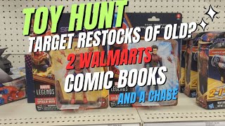 Toy Hunt | Target Restocks of Old, 2 Walmarts & Comic Book Shopping w/ a side of CHASE!!