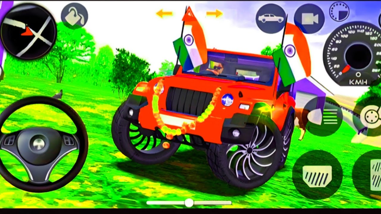 Modified Mahindra Thar😈Games:Indian Thar Red (Gadi Wala Games) Car Game Android Game - #2026