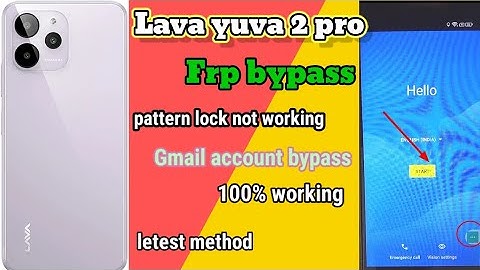 Lava yuva 2 pro (LZX408) frp bypass || Lava Yuva 2 Pro Android12 Apps Not Open/Frp Bypass |New Trick