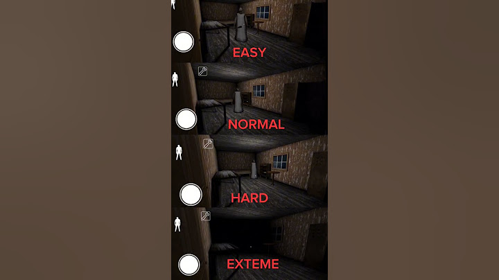 Easy vs Normal vs Hard vs Extreme in granny ch 1