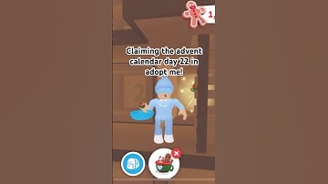 Claiming the advent calendar day 22 in adopt me! #roblox #adoptme