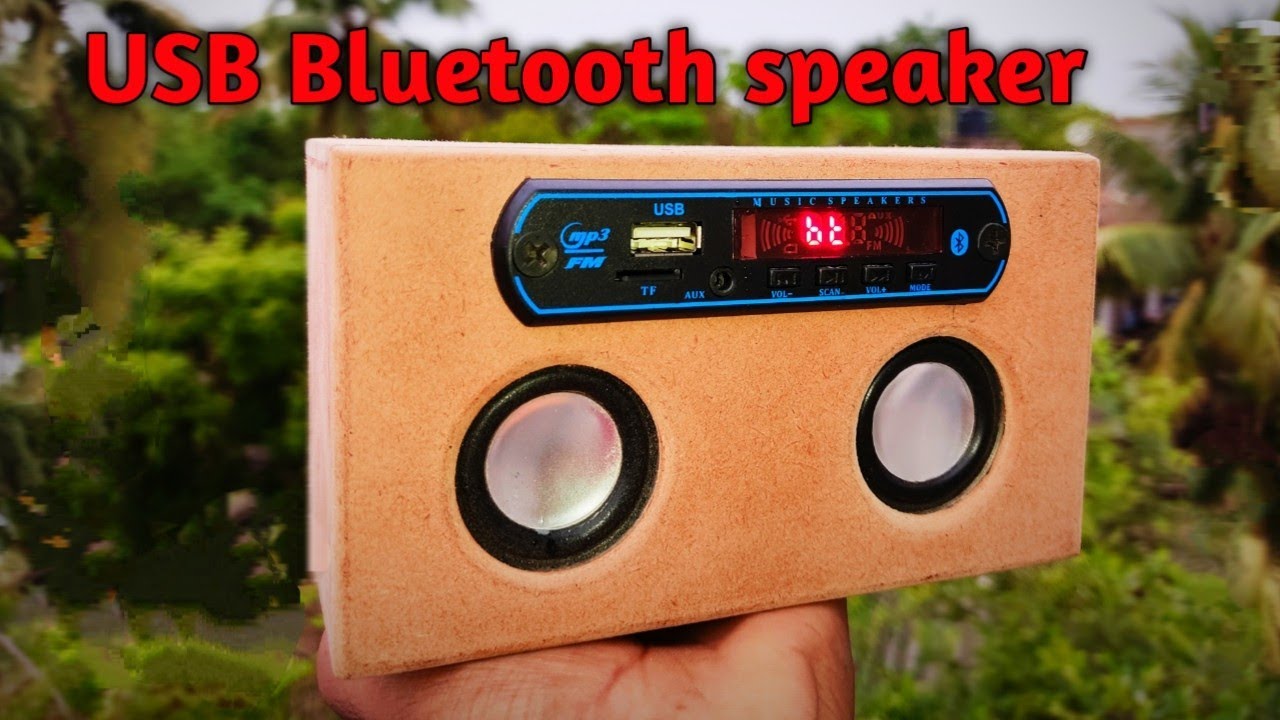 how to make a USB Bluetooth speaker, using MDF board || - YouTube