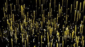 gold line particle  - Download Stock Footage