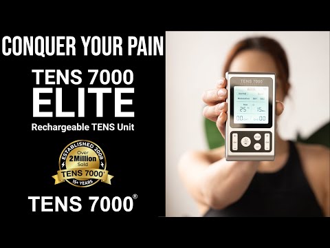 Conquer Your Pain with the Upgraded TENS 7000 Elite Rechargeable TENS Unit  
