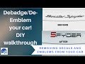 Remove Car Emblems - Porsche Boxster &#39;Spyder&#39; - How To