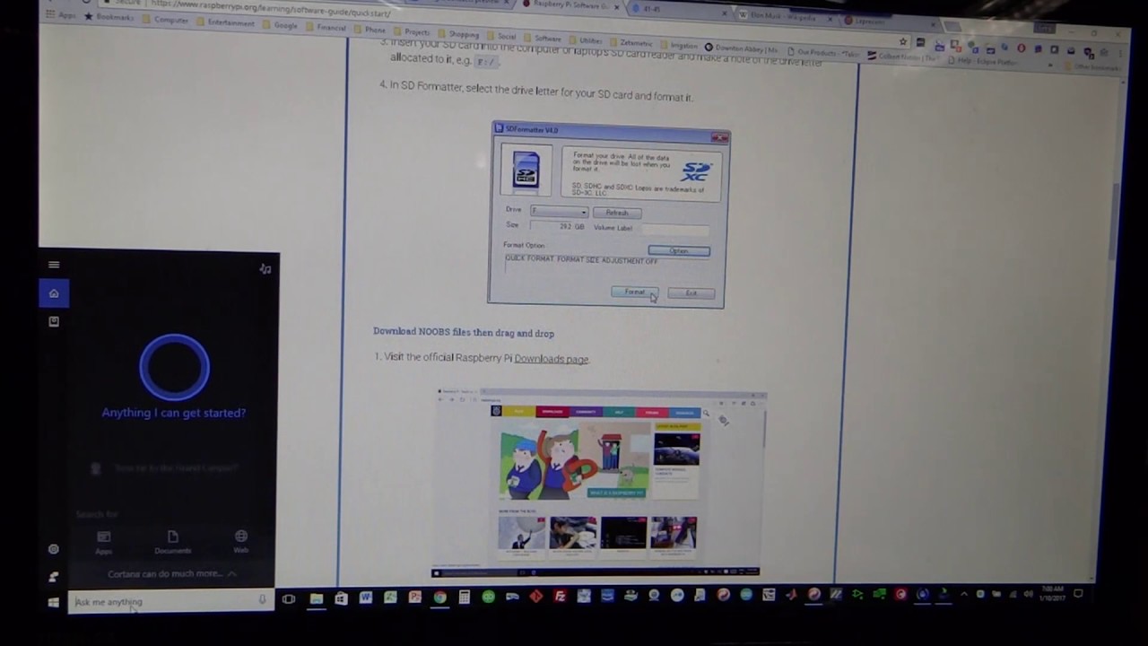 sunfounder video car 27 installing software on sd card youtube format sd card for noobs