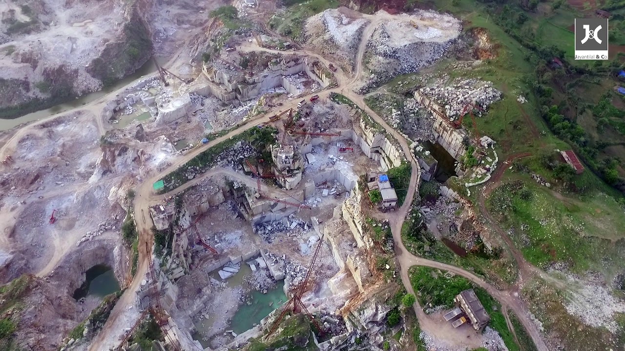 Aerial Shoot of Marble Mines YouTube