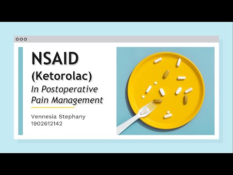 NSAID (Ketorolac) dalam Managejemen Nyeri Pasca Operasi