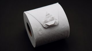 Origami Toilet Paper Poop (Jo Nakashima)