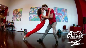 Aleksandr Levchuk & Anna Galenda. Zouk demo lifts & tricks. St. Peresburg, Russia