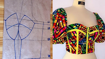 HOW TO DRAFT A THREE PART CORSET || Easy Beginners Friendly Tutorial #corset, #howto
