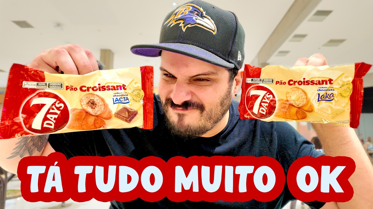 PROVANDO O 7 DAYS - O NOVO CROISSANT RECHEADO da LACTA