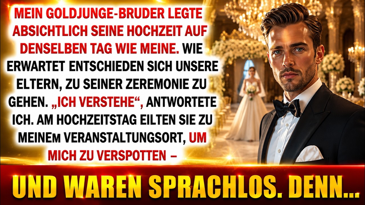 Mein goldener Bruder legte seine Hochzeit auf meinen Hochzeitstag – meine Rache war brutal