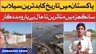 Sanghar Flood Victims Still Help Less | Pakistan Historical Flood 2022 | Breaking News